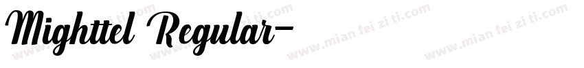 Mighttel Regular字体转换